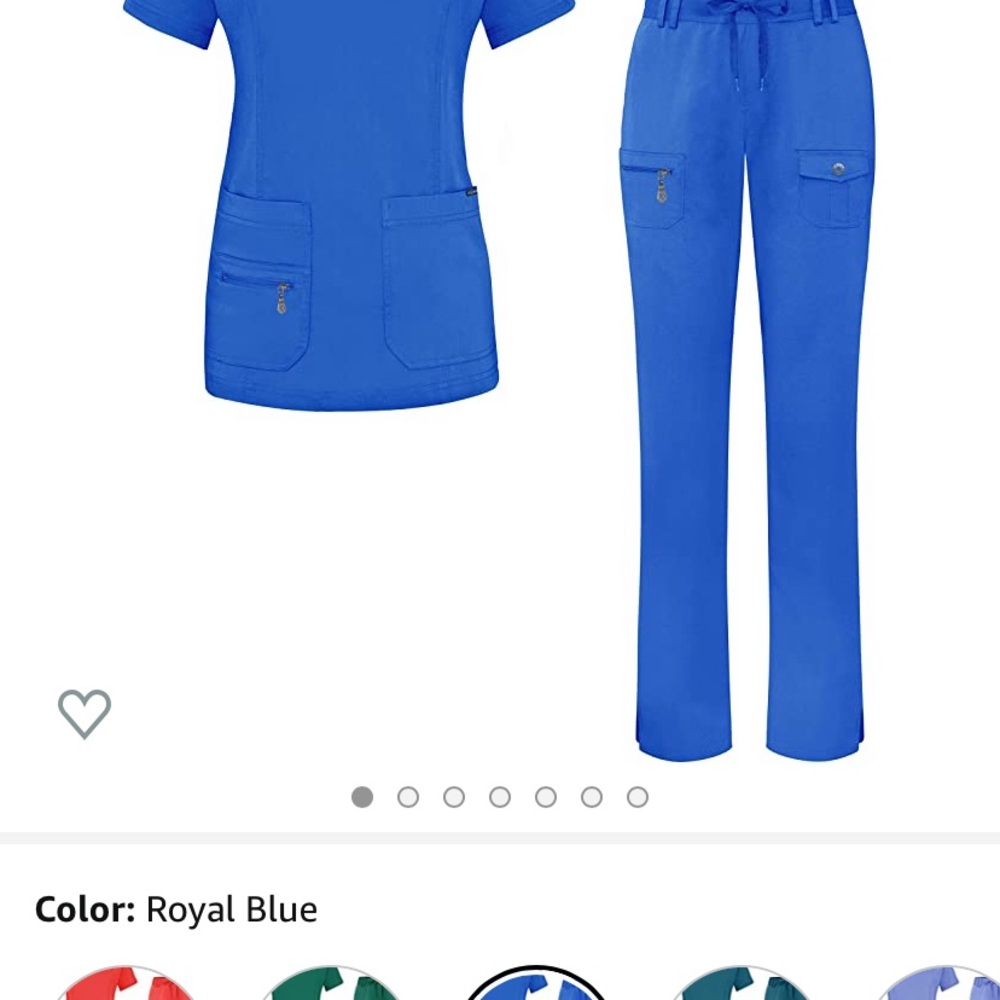 Blue Scrubs! Matching & NWOT (3 pairs) - Picture 8 of 11